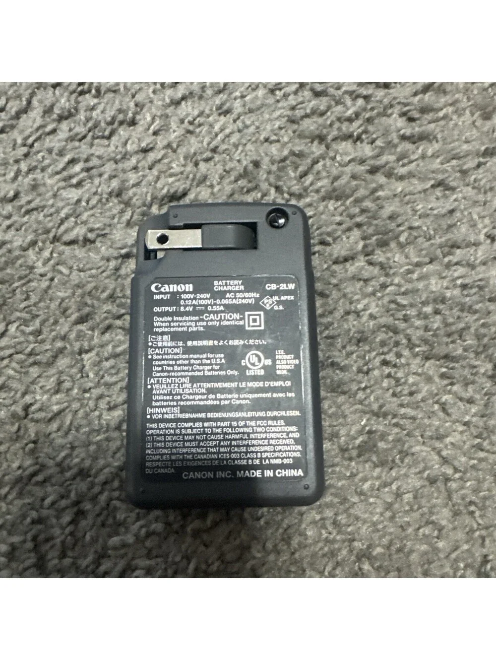 Canon CB-2LW Battery Charger for LP-E5 Digital Camera Batteries OEM